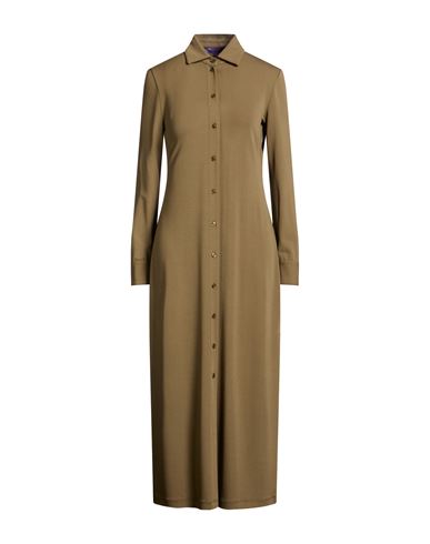 Midi-Kleid Damen Militärgrün 34 Damen