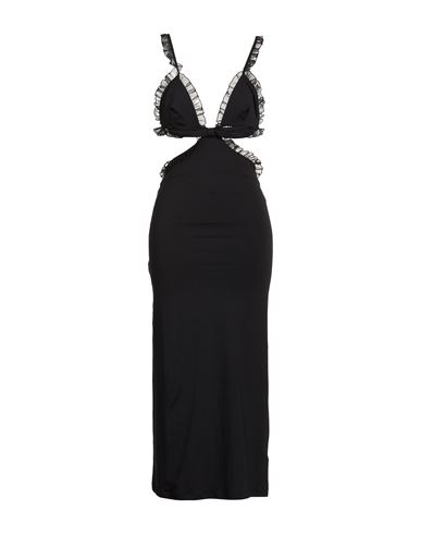 Midi-Kleid Damen Schwarz L,M Damen