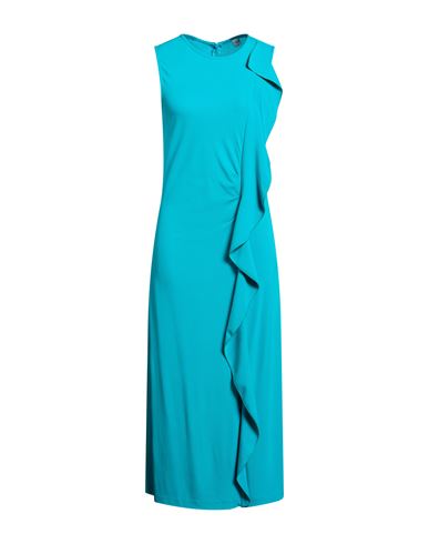 Midi-Kleid Damen Tūrkis L Damen