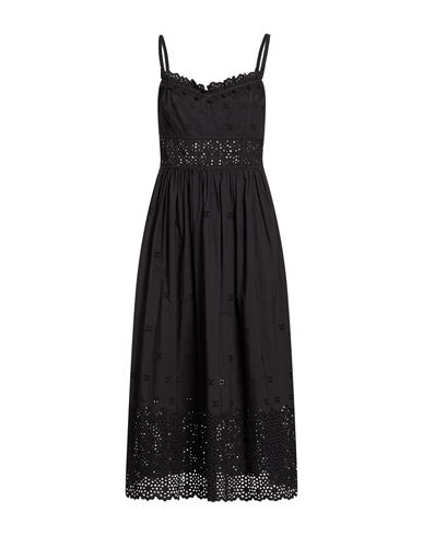 Vestido midi Mujer Negro 36 Mujer