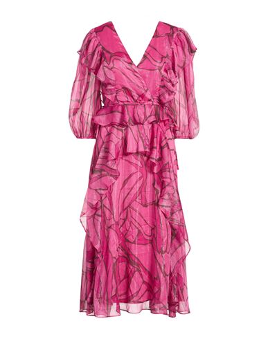 Midi-Kleid Damen Fuchsia 1,2 Damen