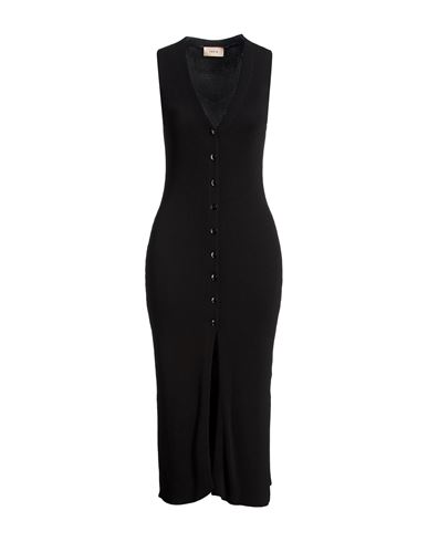 Midi-Kleid Damen Schwarz M/L,S/M Damen