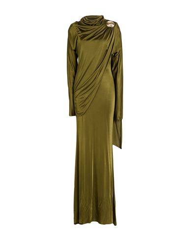 Vestido largo Mujer Verde militar 34 Mujer