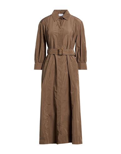 Midi-Kleid Damen Khaki 36 Damen