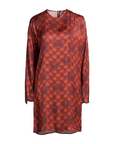 Manila Grace Woman Mini Dress Orange Size 12 Viscose