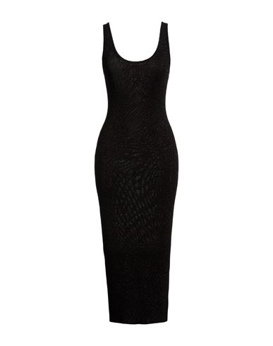 Midi-Kleid Damen Schwarz M Damen