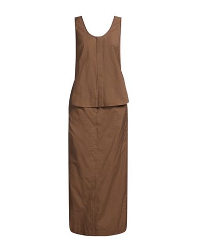 Maxi-Kleid Damen Hellbraun S Damen