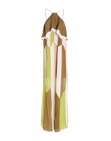 Vestido largo Mujer Verde militar S Mujer
