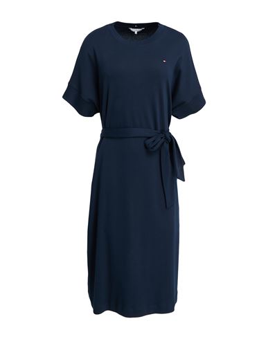 Midi-Kleid Damen Nachtblau M Damen