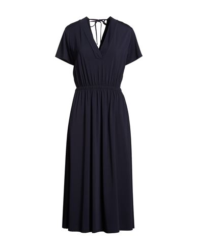 Kaos Woman Midi Dress Midnight Blue Size 6 Viscose, Polyamide, Elastane