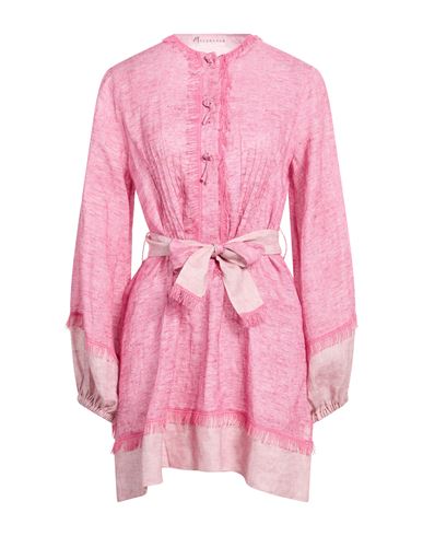 Marybloom Woman Mini Dress Pink Size L Linen