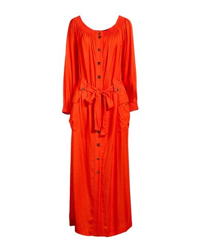 Maxi-Kleid Damen Tomatenrot 42 Damen