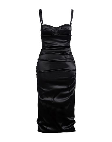 DOLCE&GABBANA Midi-Kleid Damen Schwarz 32,38 Damen