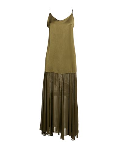 Vestido largo Mujer Verde militar L,S Mujer