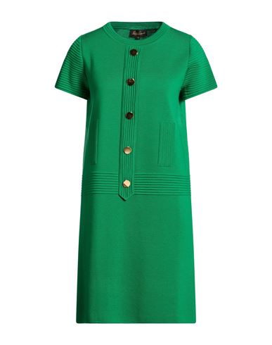 Luisa Spagnoli Woman Mini Dress Green Size L Virgin Wool