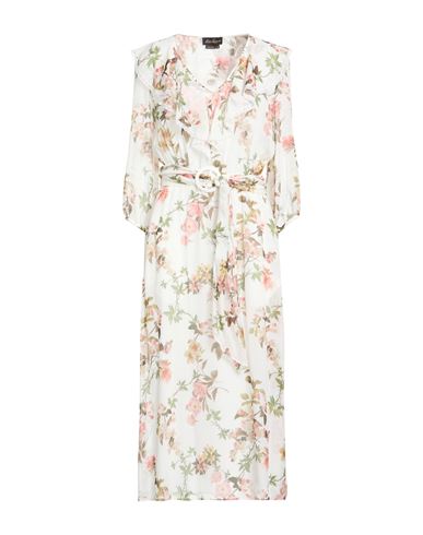 Luisa Spagnoli Woman Midi Dress White Size L Silk