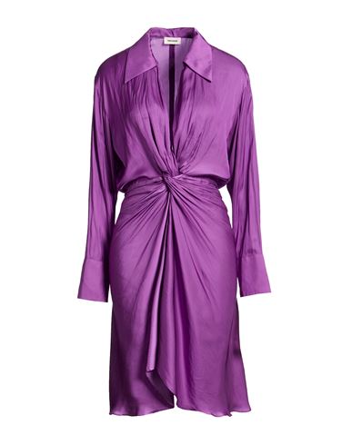 Midi-Kleid Damen Violett L,M,S,XS Damen
