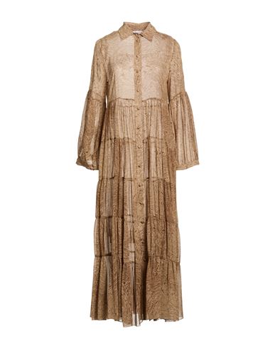 Midi-Kleid Damen Sand 32 Damen