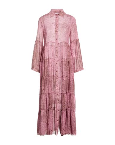 Hopper Woman Midi Dress Pink Size 2 Silk
