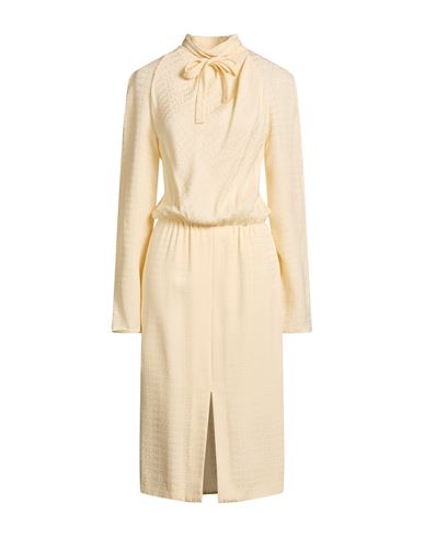 Midi-Kleid Damen Cremeweiß 36 Damen