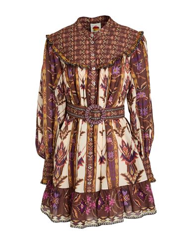 Minivestido Mujer Marrón M Mujer