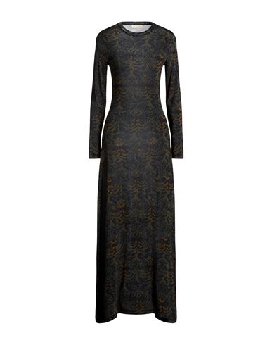Vestido largo Mujer Verde oscuro S Mujer