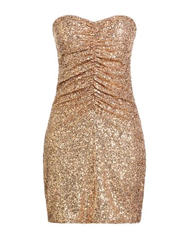 Minivestido Mujer Oro S,XS Mujer