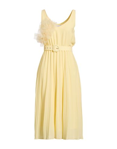 Vestido midi Mujer Amarillo pastel L,M Mujer