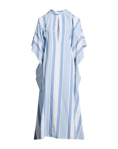 Givenchy Woman Midi Dress Sky Blue Size 10 Cotton, Linen