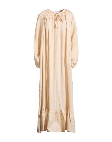 Maxi-Kleid Damen Beige ONESIZE Damen