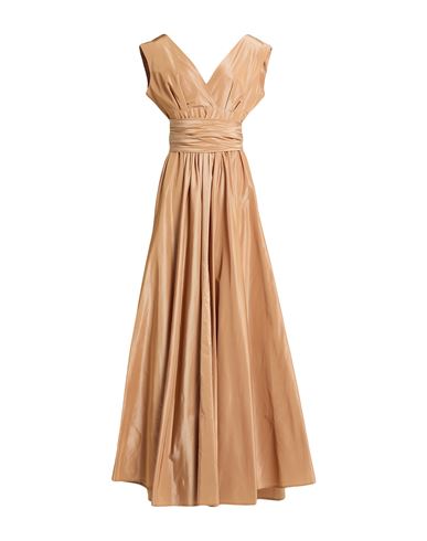 Maxi-Kleid Damen Kamel 36 Damen