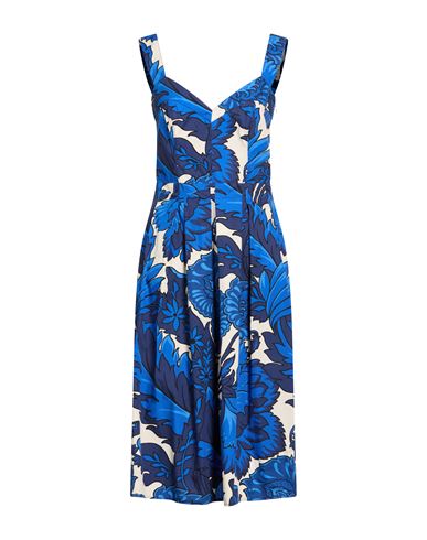 Midi-Kleid Damen Blau 32,34,36 Damen