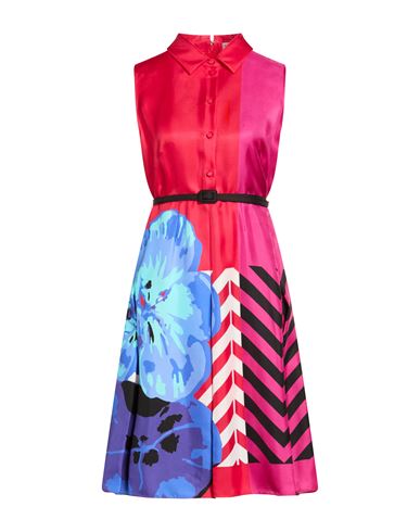 Midi-Kleid Damen Fuchsia 34 Damen