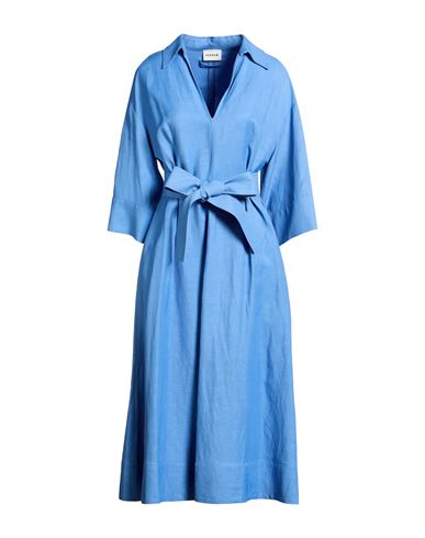 Midi-Kleid Damen Azurblau M Damen