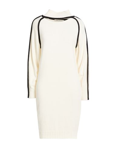 Simona Corsellini Woman Mini Dress White Size S Polyamide, Wool, Viscose, Cashmere In Neutral