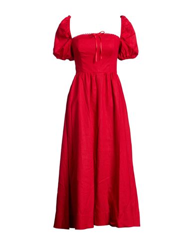 Midi-Kleid Damen Rot 32,34 Damen