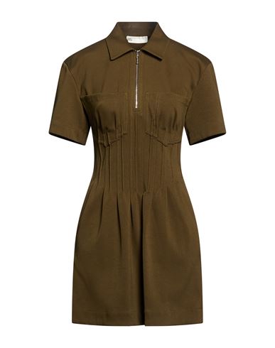 Mini-Kleid Damen Militärgrün 32 Damen