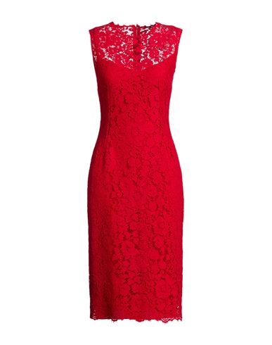 DOLCE&GABBANA Midi-Kleid Damen Rot 38 Damen