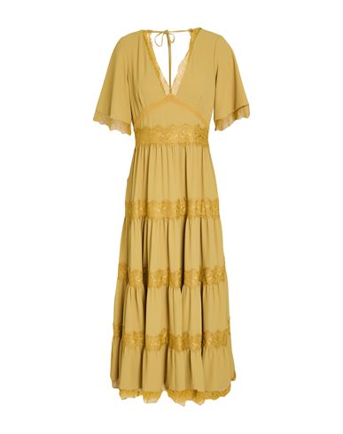 Vestido largo Mujer Mostaza 36 Mujer