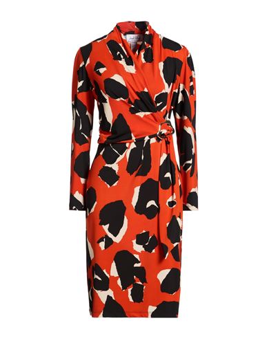 Midi-Kleid Damen Orange 36 Damen