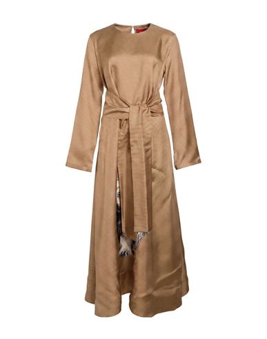 Co.go Co. Go Woman Maxi Dress Sand Size 2 Silk In Beige