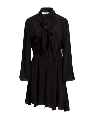 Simona Corsellini Woman Mini Dress Black Size 12 Acetate, Silk