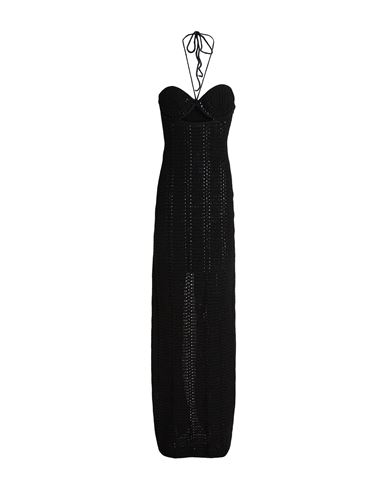 The Mannei Woman Maxi Dress Black Size 6 Cotton, Viscose