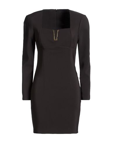 Simona Corsellini Woman Mini Dress Black Size 10 Polyester, Elastane