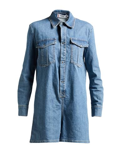 Please Woman Playsuit Blue Size S Cotton, Elastane