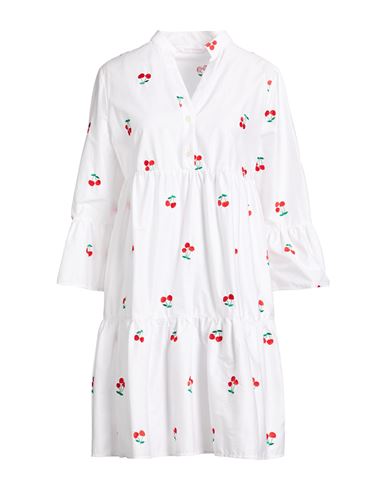 Robert Friedman Woman Mini Dress White Size S Cotton