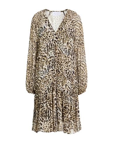 Vestido midi Mujer Beige 34,36,38,40,44 Mujer