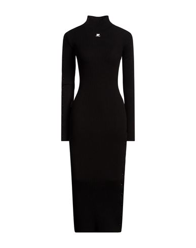 Courrèges Vestido largo Mujer Negro M,S Mujer