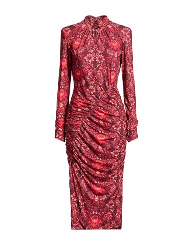 Vestido midi Mujer Burdeos 38 Mujer