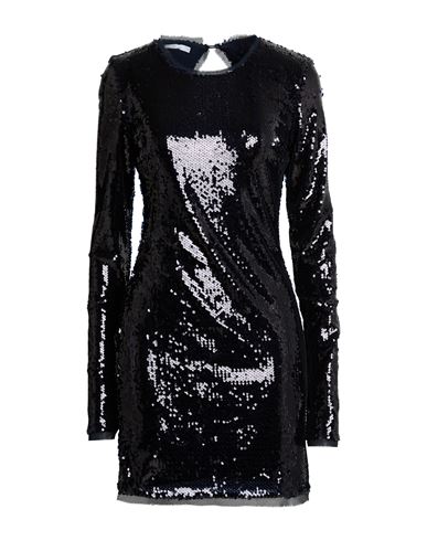 Patrizia Pepe Woman Mini Dress Midnight Blue Size 6 Polyester In Black
